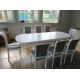 Обеденная группа SIENA SA-T6EX/OP-SC Ivory White ткань 180-19