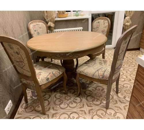 Обеденная группа «Париза» (Parisa) PA-T6EX/ «Эсми» (Esmee) EE-SC antique pine