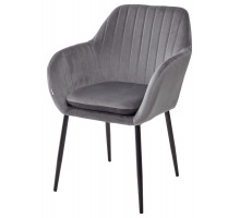 Стул ALABAMA BLUVEL-14 GREY, велюр