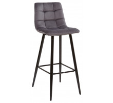 LECCO UF910-05 DARK GREY барный стул, велюр