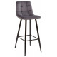 LECCO UF910-05 DARK GREY барный стул, велюр
