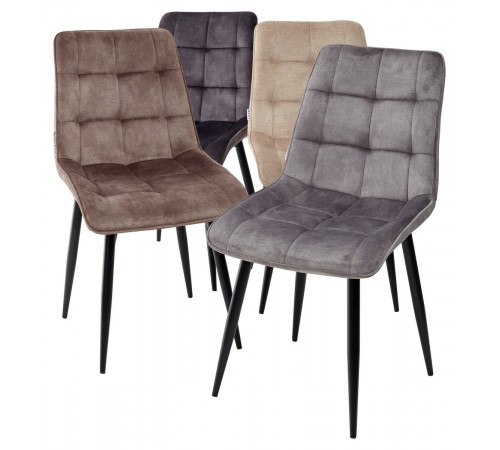 Стул CHIC PK6015-08 (VBP208) античный серо-бежевый, велюр