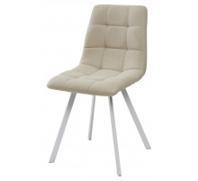 Стул CHILLI SQUARE бежевый, ткань UF860-01B/белый