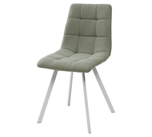 Стул CHILLI SQUARE мятный, ткань UF860-11B/белый