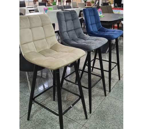 LECCO UF910-18 NAVY BLUE барный стул, велюр