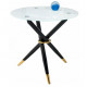 Стол Rock 80х75 white / black