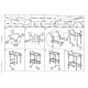 Стол сервировочный 3512 темный орех