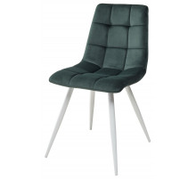 Стул TERAMO UF910-14 DARK GREEN/белый каркас