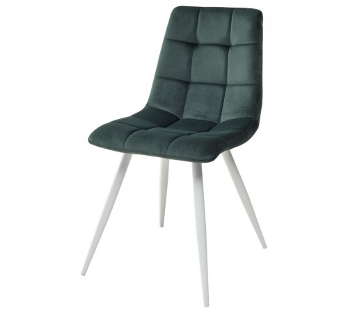 Стул TERAMO UF910-14 DARK GREEN/белый каркас