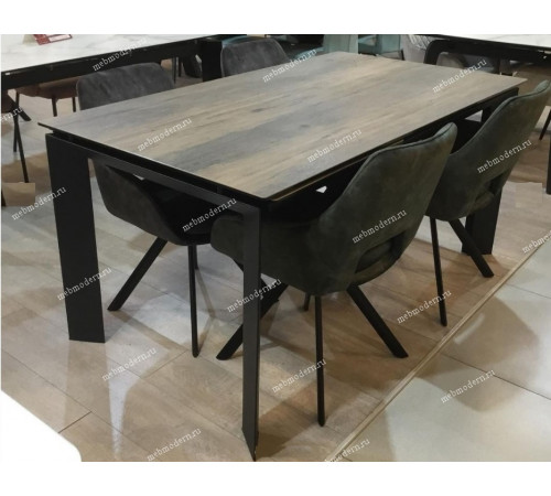 Стул FIELD DARK GREY поворот.180 град. велюр