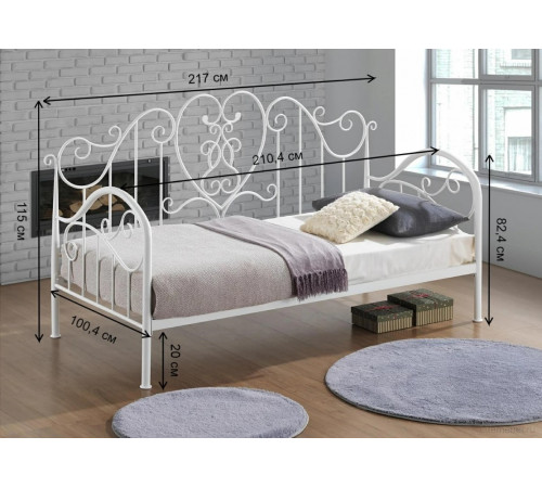 Кровать Dalia 90 см х 200 см ivory