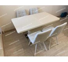 Обеденная группа Альфа крем/CHILLI SQUARE UF860-01 белый каркас