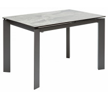 Стол CORNER 120 ITALIAN DARK GREY Серый мрамор глянцевый, керамика/ GREY1