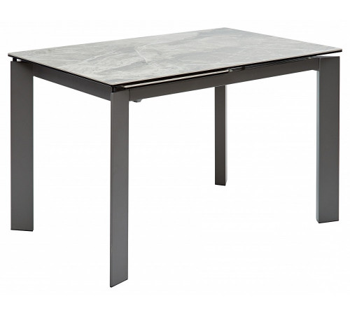 Стол CORNER 120 ITALIAN DARK GREY Серый мрамор глянцевый, керамика/ GREY1