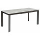 Стол CORNER 120 ITALIAN DARK GREY Серый мрамор глянцевый, керамика/ GREY1