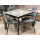 Обеденная группа CORNER 120 ITALIAN DARK GREY/ GREY1/CHILLI RU-08