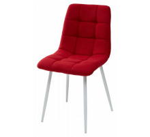 Стул CHILLI UF860-16B красный, ткань/ белый каркас