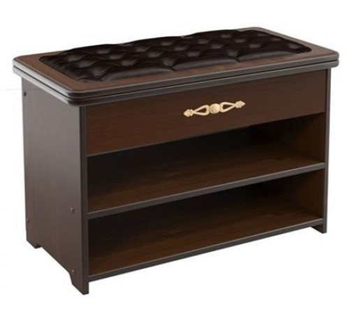 Обувница "Патриция" орех/каретная стяжка