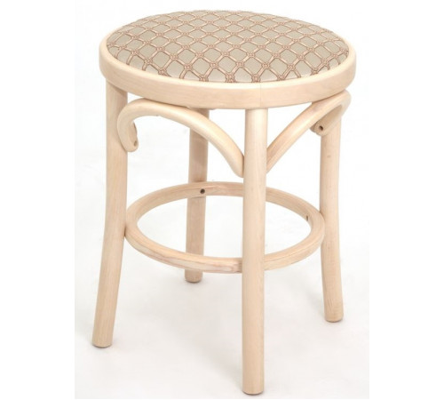 Табурет Венский мягкий (беленый дуб, ткань 1 beige)