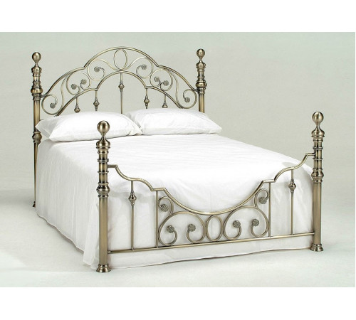 Кровать двуспальная «Виктория»  (Victoria  Antique Brass )+основание 140х200