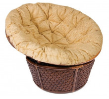 Кресло 23/01 "ANDREA" /с подушкой/ Pecan Washed ткань крем
