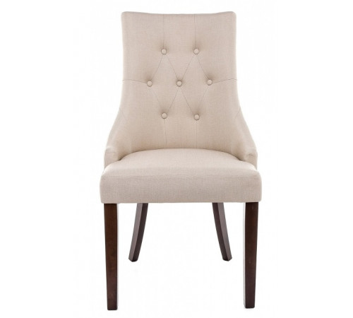 Стул Elegance dark walnut / fabric cream