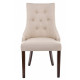 Стул Elegance dark walnut / fabric cream