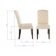 Стул Menson dark walnut / fabric cream