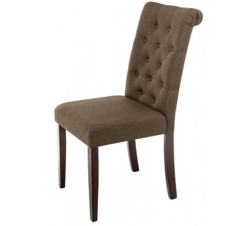 Стул Amelia dark walnut/fabric brown