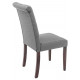Стул Amelia dark walnut/fabric grey