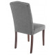 Стул Menson dark walnut / fabric grey