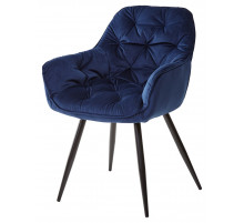 Стул MALTA BLUVEL-86 NAVY BLUE, велюр