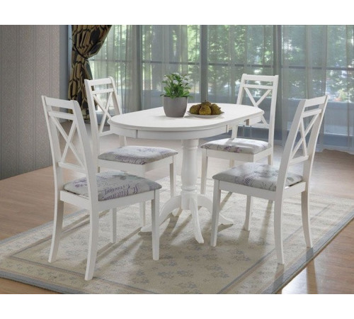 Обеденная группа SOLERNO/PICASSO pure white (белый 2-1)