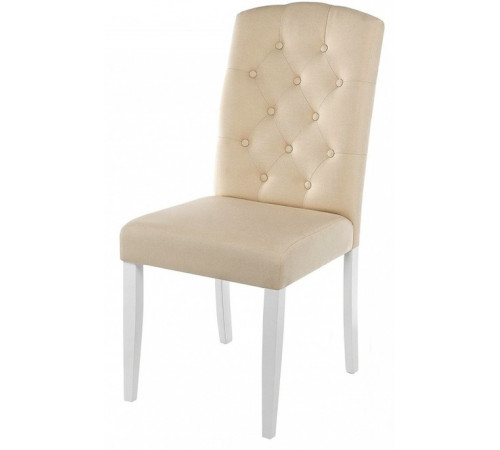 Стул Menson white / fabric сream