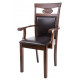 Кресло Luiza dirty oak / dark brown