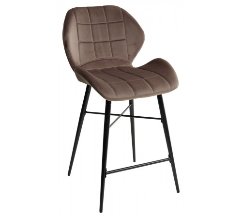 Барный стул MARCEL BLUVEL-38 LATTE (H=65cm), велюр