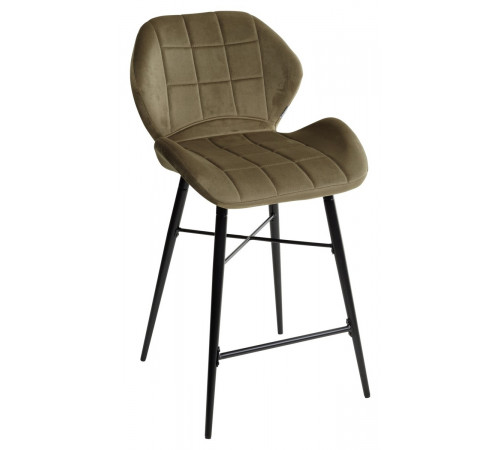 Барный стул MARCEL BLUVEL-77 ASH GREEN (H=65cm), велюр