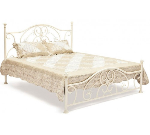 Кровать двуспальная «Элизабет» (Elizabeth) + основание 160х200 Antique White