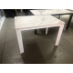 Стол CORNER 120 GLOSS STATUARIO WHITE SINTERED STONE / WHITE