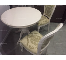 Обеденная группа стол OLIVIA и 4 стула PR-SC-TX BUTTER WHITE