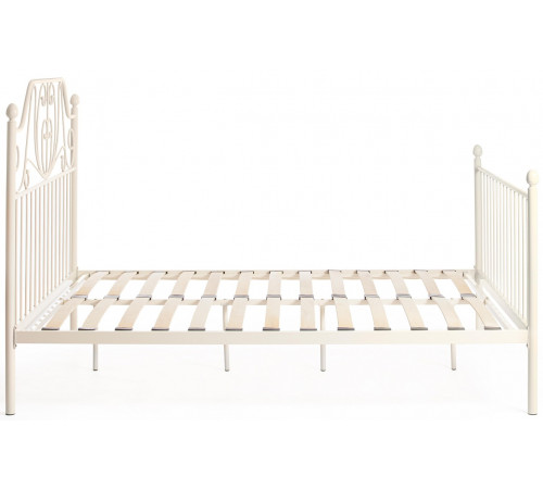 Кровать ERIC Wood slat base 160х200 см butter white