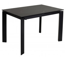 Стол CORNER 120 MATT BLACK MARBLE SOLID CERAMIC / BLACK, ®DISAUR