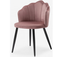 Стул Shell dark pink / black