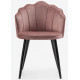 Стул Shell dark pink / black