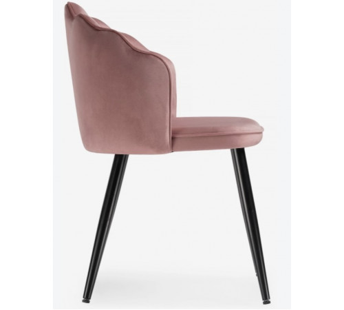 Стул Shell dark pink / black