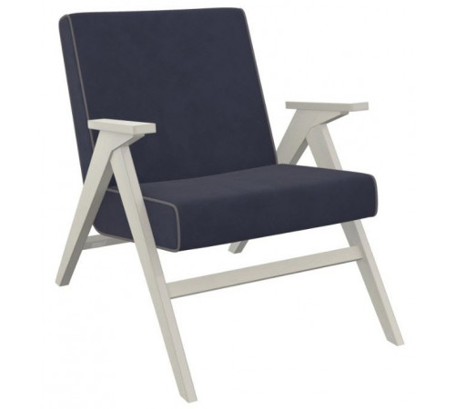 Кресло для отдыха Вест Дуб шампань/ ткань Verona Denim Blue, кант Verona Light Grey