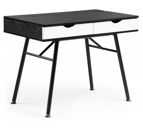 Компьютерный стол Soho black grained / white