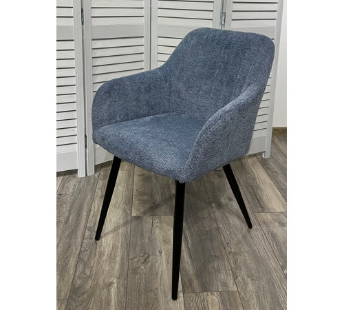 Стул BRANDY WZ2042-16 бледно-васильковый/ черный каркас