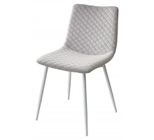 Стул TINTIN BLUVEL-03 LIGHT GREY / белый каркас