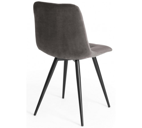 Стул CHILLY (mod. 7095-1) серый barkhat 26/черный каркас